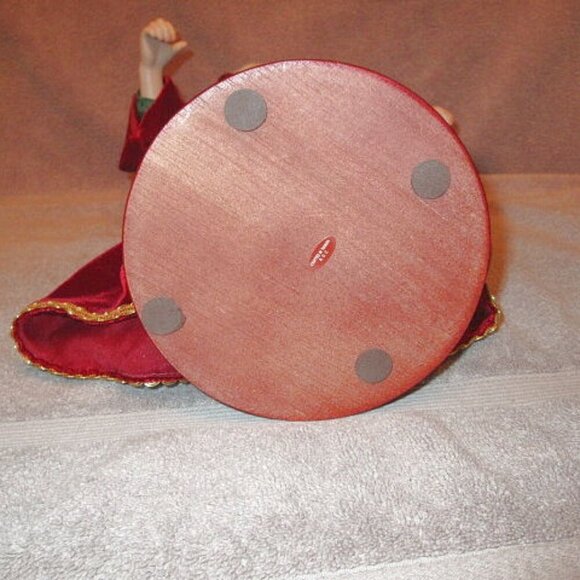 1992 Vtg Lenox Santa Doll Father Christmas Porcelain Velvet Accessories 18" Box - Picture 10 of 12